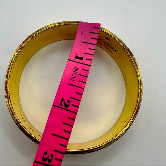 kate spade ARM CANDY Bracelet Pink Gold Bangle Preppy Retro Summer - Picture 4 of 14
